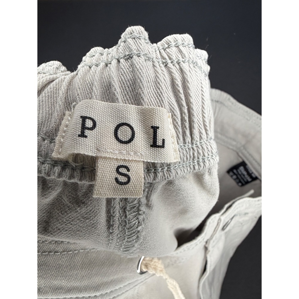 POL Clothing‎ Women Beige Crochet Lace Pocket Cargo Joggers Distressed SMP494 S - Picture 5 of 8